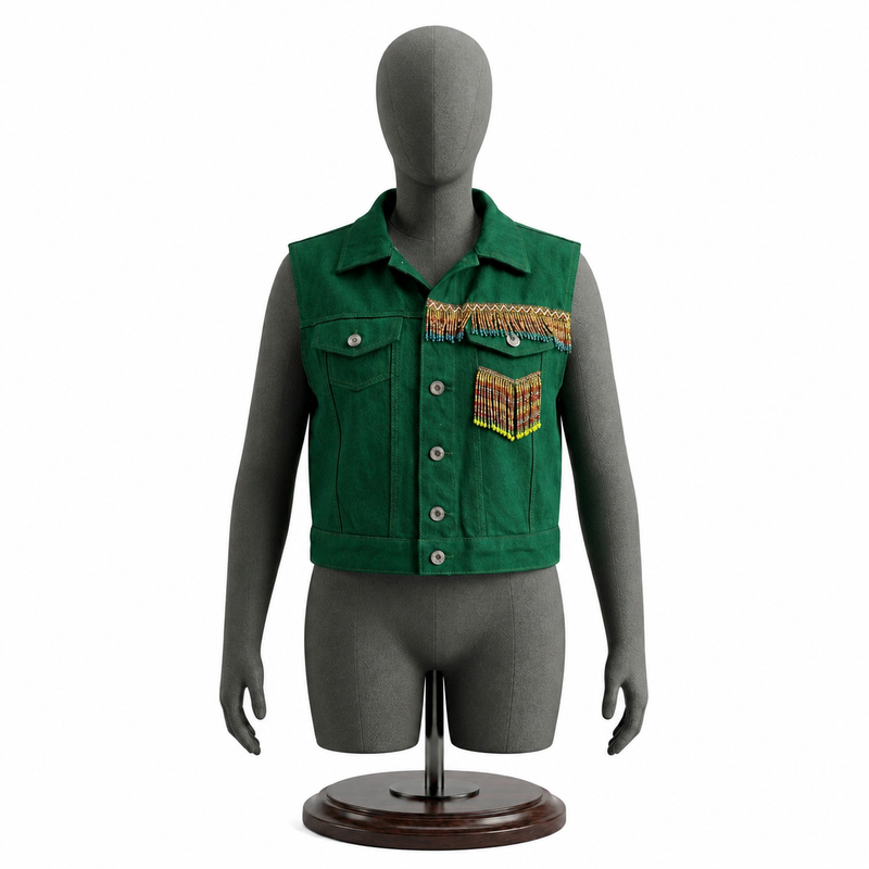 green jacket