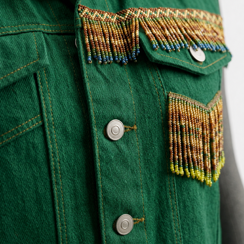 green jacket